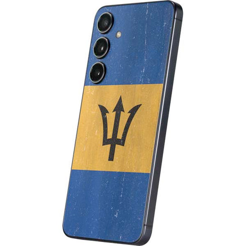 Barbados Flag Distressed Galaxy S25 Plus Skin